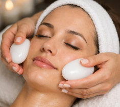 Cold Stone Facial Therapy Massage